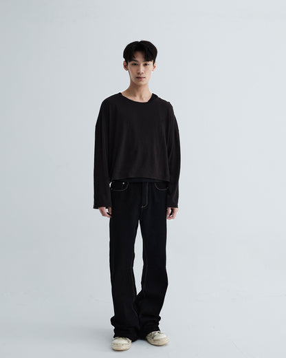 KLONE DESIGN - Swaggy Knit Shirt – Black