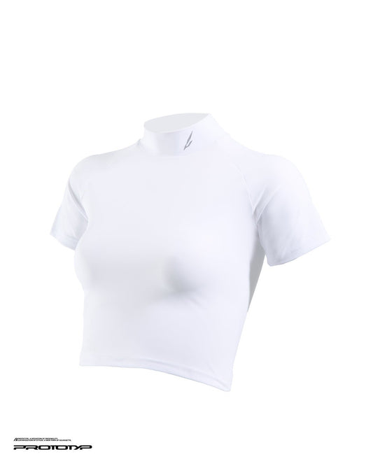 PROTOTYP - AUG0817 VELOCITY WMS Active Cropped Top (White)