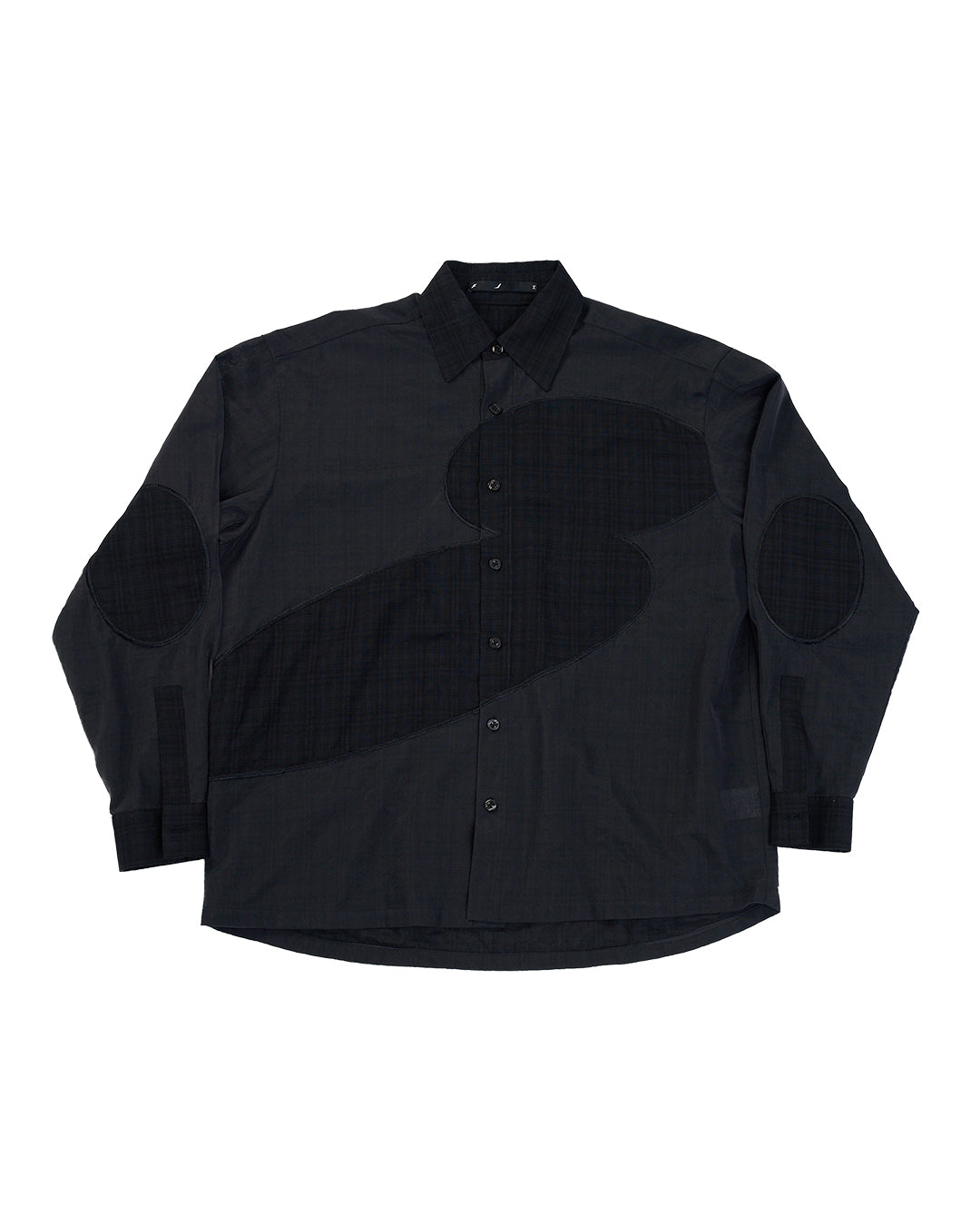ENCLAVE - LOOSE FIT LONG-SLEEVES “COVERD” SHIRT - Black