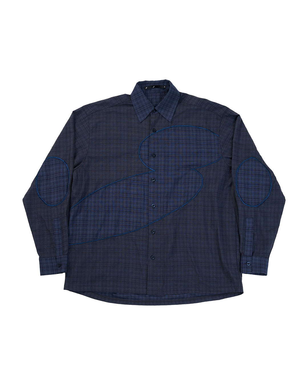 ENCLAVE - LOOSE FIT LONG-SLEEVES “COVERD” SHIRT - Blue