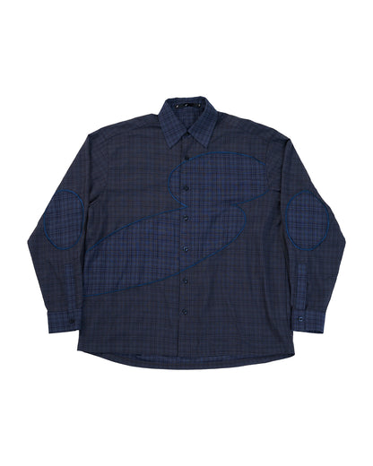 ENCLAVE - LOOSE FIT LONG-SLEEVES “COVERD” SHIRT - Blue