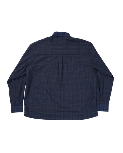 ENCLAVE - LOOSE FIT LONG-SLEEVES “COVERD” SHIRT - Blue