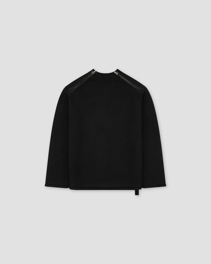 OAMC Peacemaker - Shoulder Zip Knit - Black