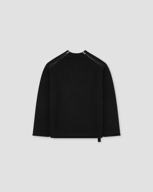 OAMC Peacemaker - Shoulder Zip Knit - Black