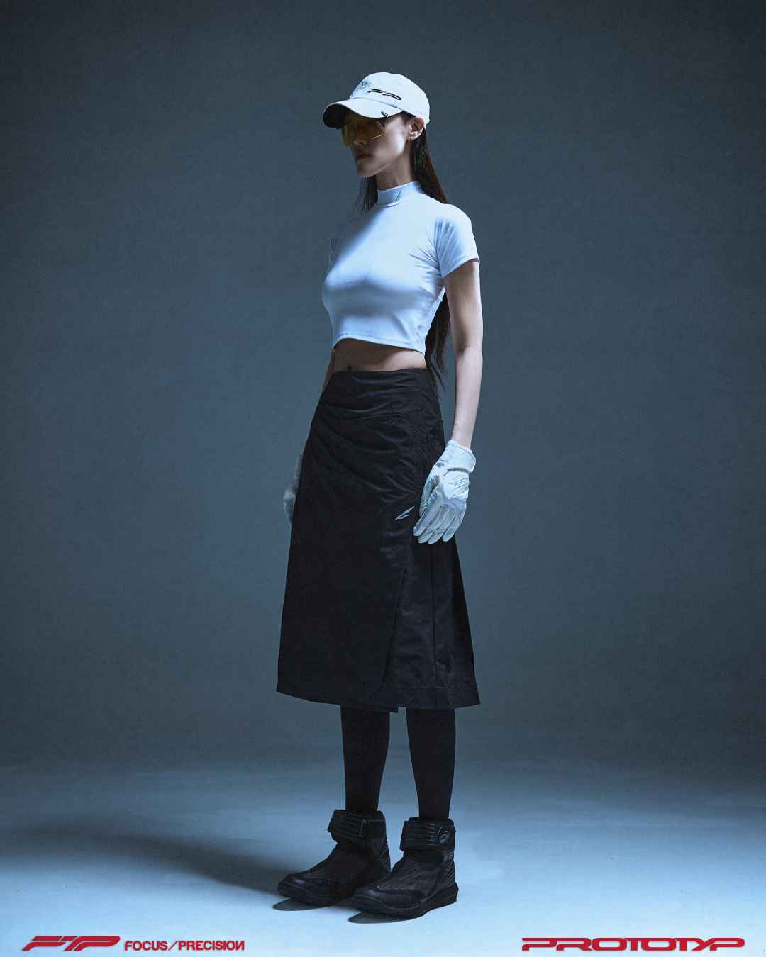 PROTOTYP - AUG0817 VELOCITY WMS Active Cropped Top (White)