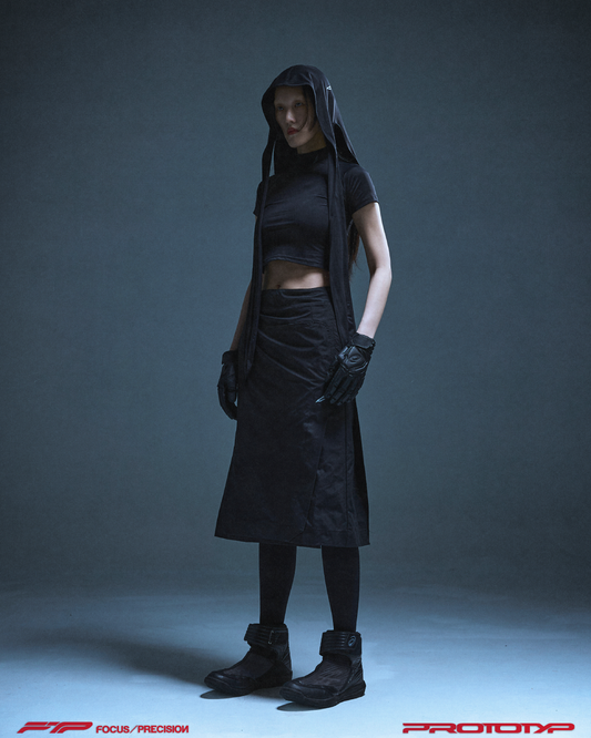 PROTOTYP - AUG0817 VELOCITY WMS Active Cropped Top (Black)
