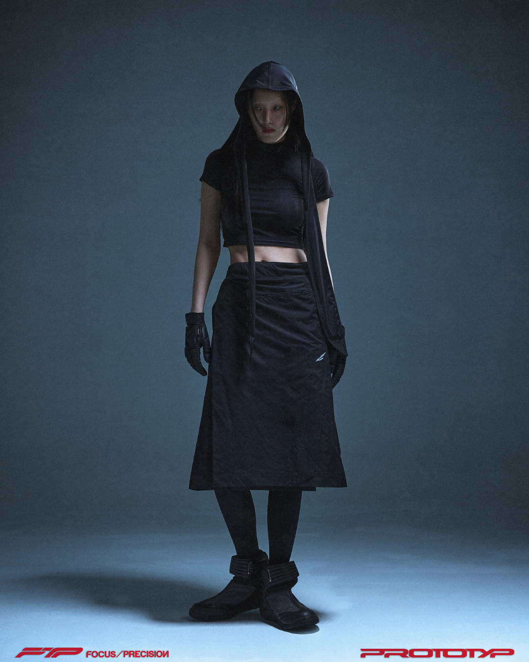 PROTOTYP - AUG0817 VELOCITY WMS Active Cropped Top (Black)
