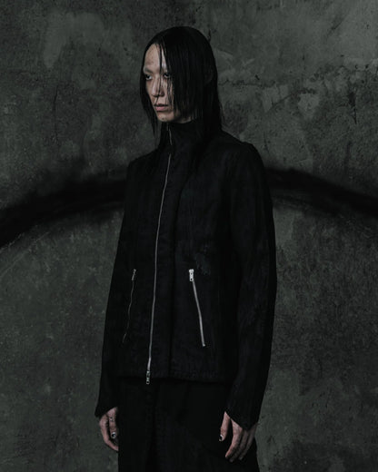 renkè - Arc-Zip Coated Denim Jacket