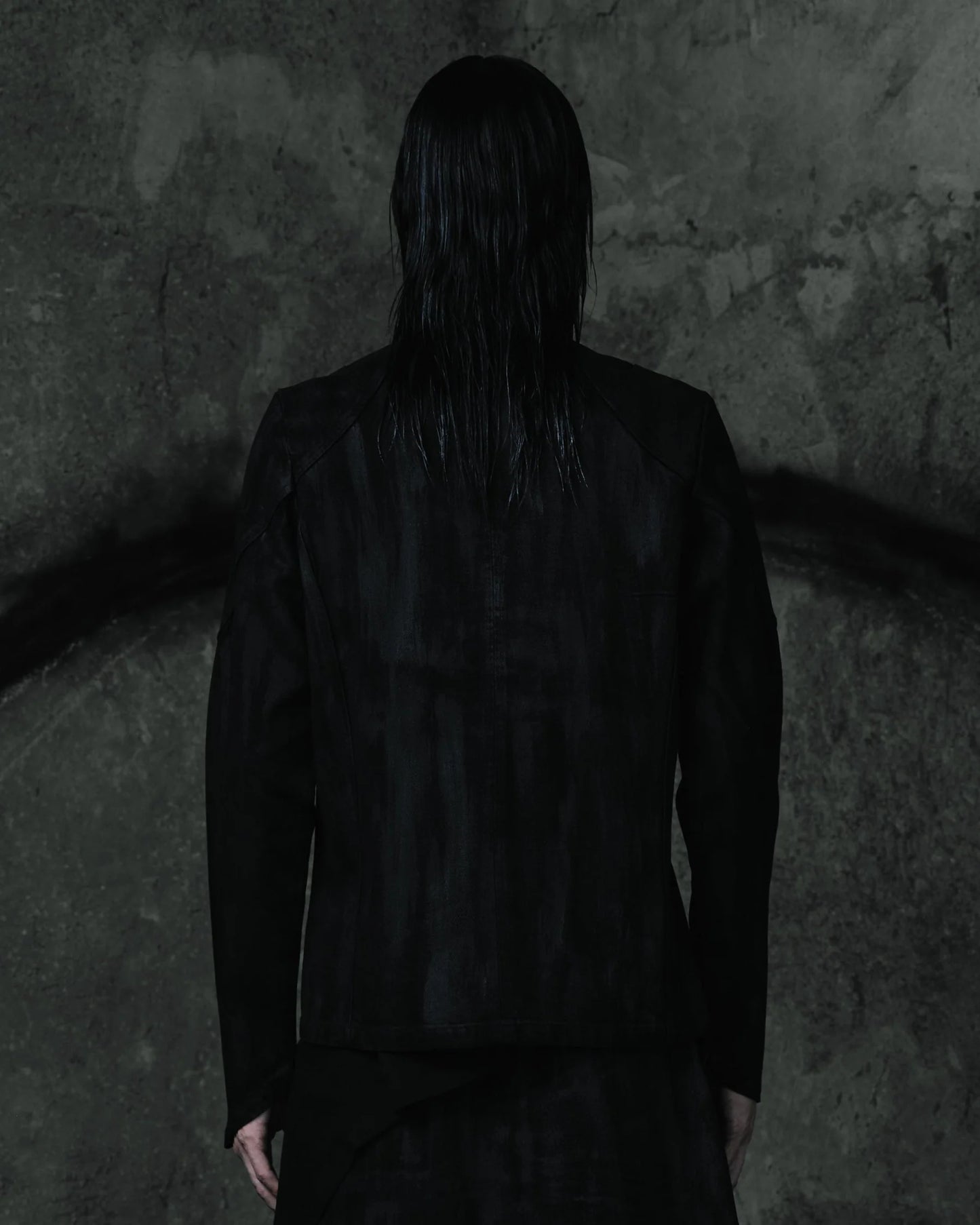 renkè - Arc-Zip Coated Denim Jacket