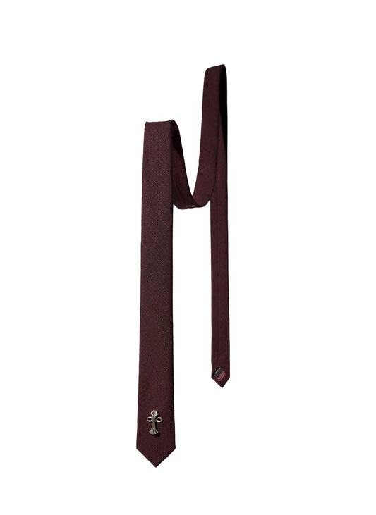 EQUALNEAR - Monomyth Tie - Burgundy