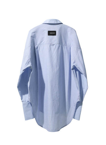 EQUALNEAR - The Sword LS Shirt - Blue