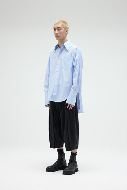 EQUALNEAR - The Sword LS Shirt - Blue