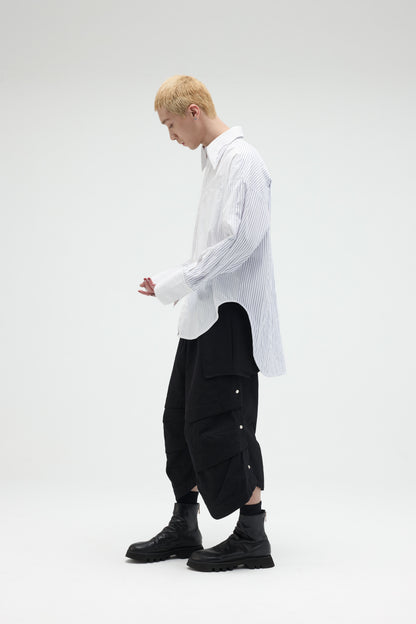 EQUALNEAR - The Sword LS Shirt - White