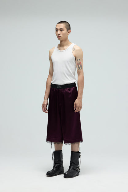 EQUALNEAR - Fight Club Shorts - Burgundy