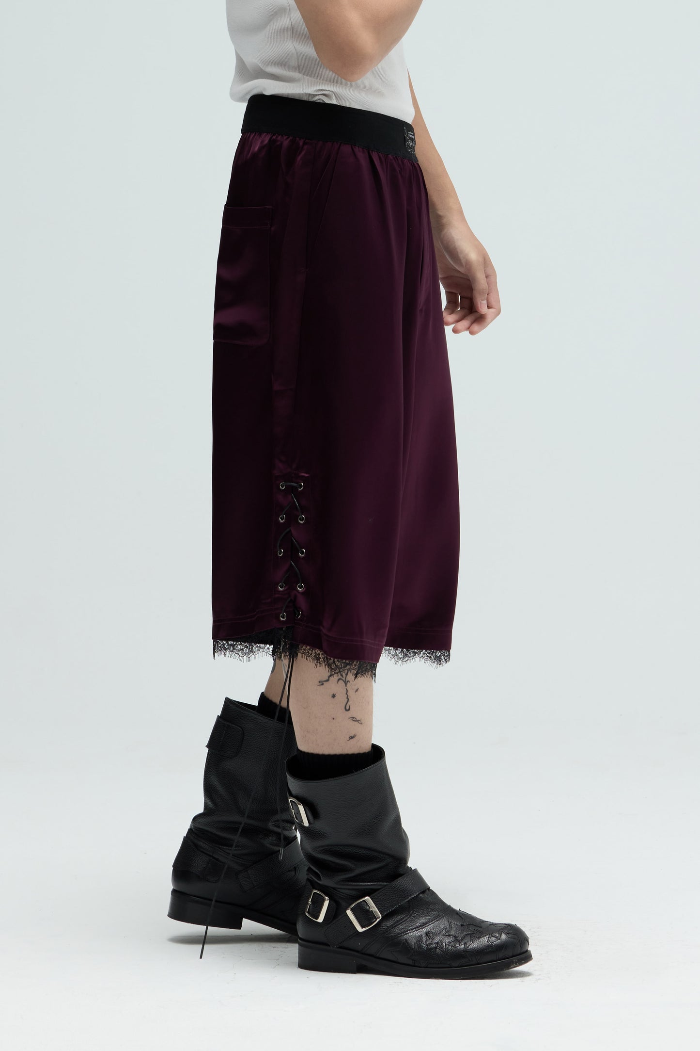 EQUALNEAR - Fight Club Shorts - Burgundy
