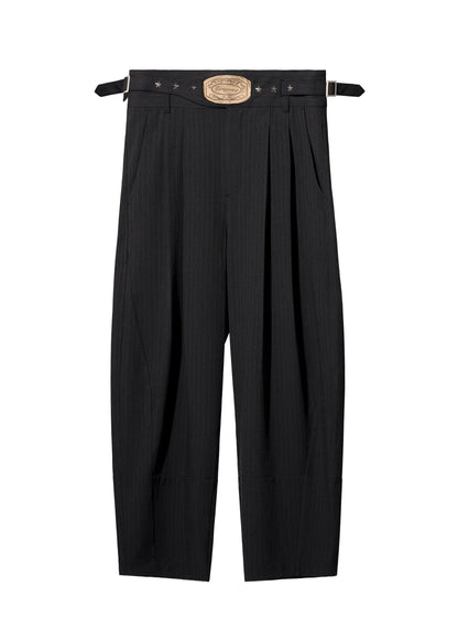 EQUALNEAR - Champion Wide Pants - Dark Gray