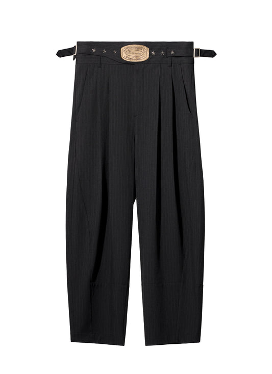 EQUALNEAR - Champion Wide Pants - Dark Gray