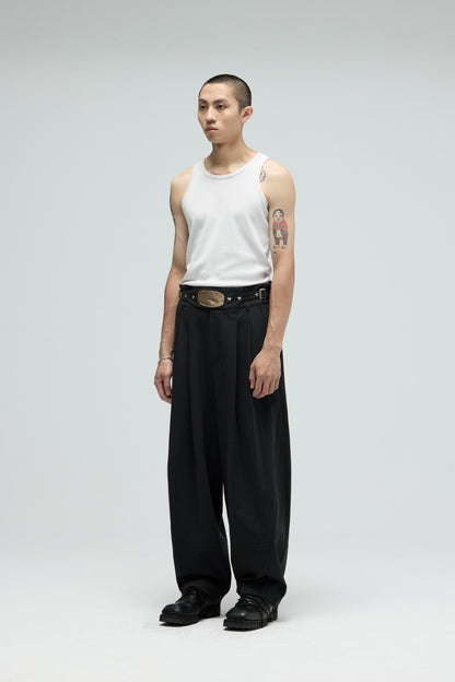 EQUALNEAR - Champion Wide Pants - Dark Gray