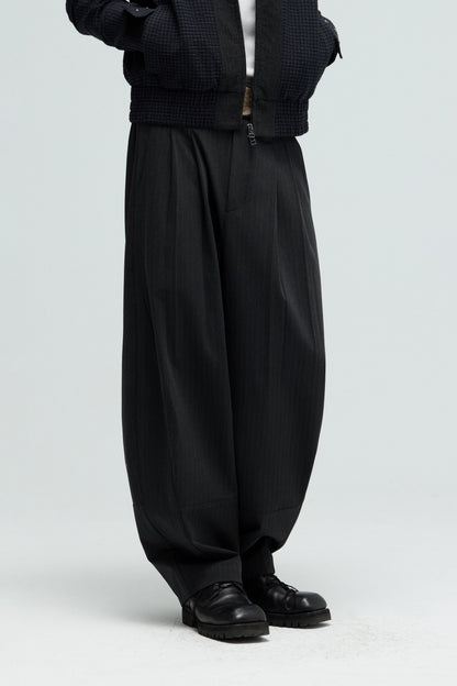 EQUALNEAR - Champion Wide Pants - Dark Gray