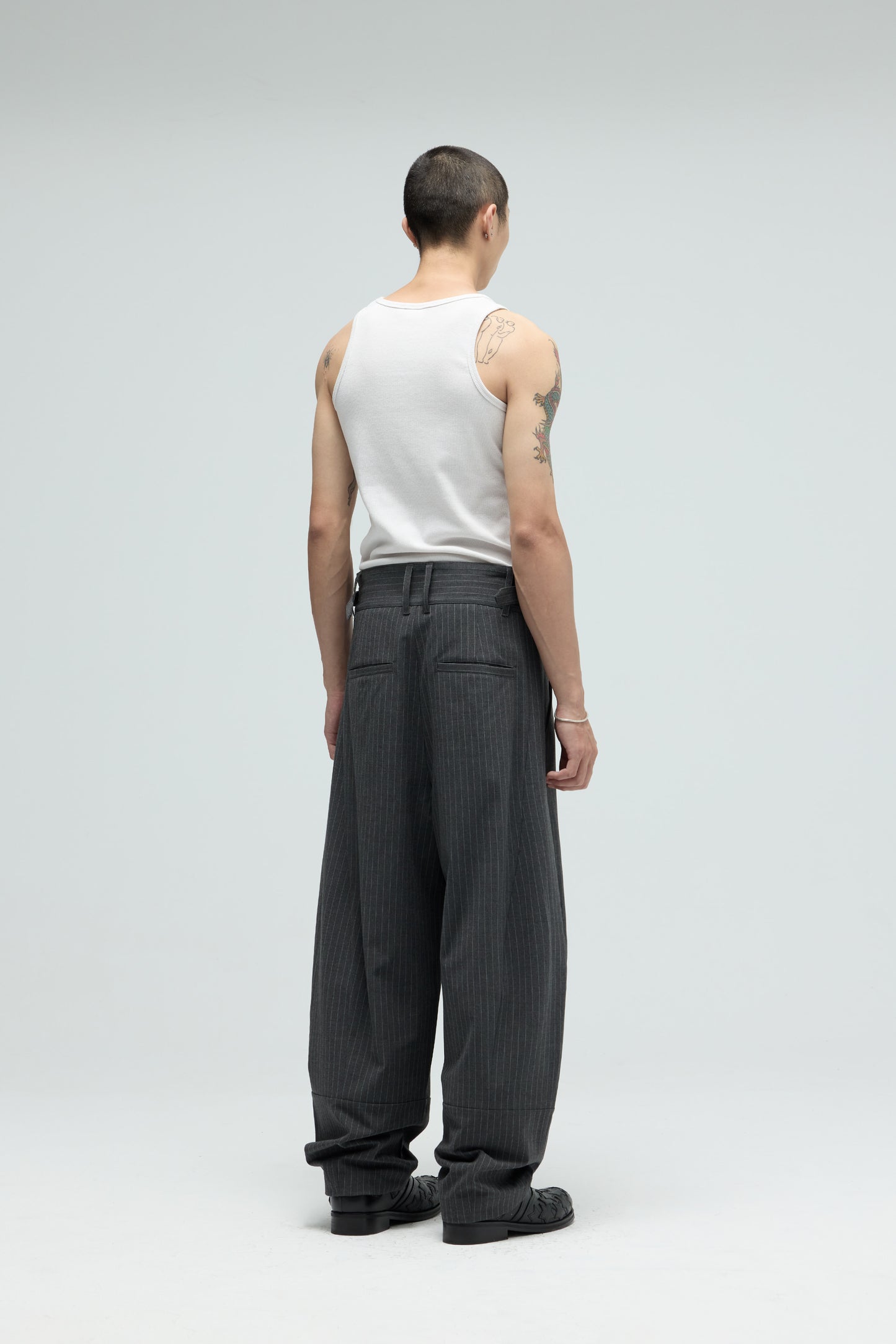 EQUALNEAR - Champion Wide Pants - Gray