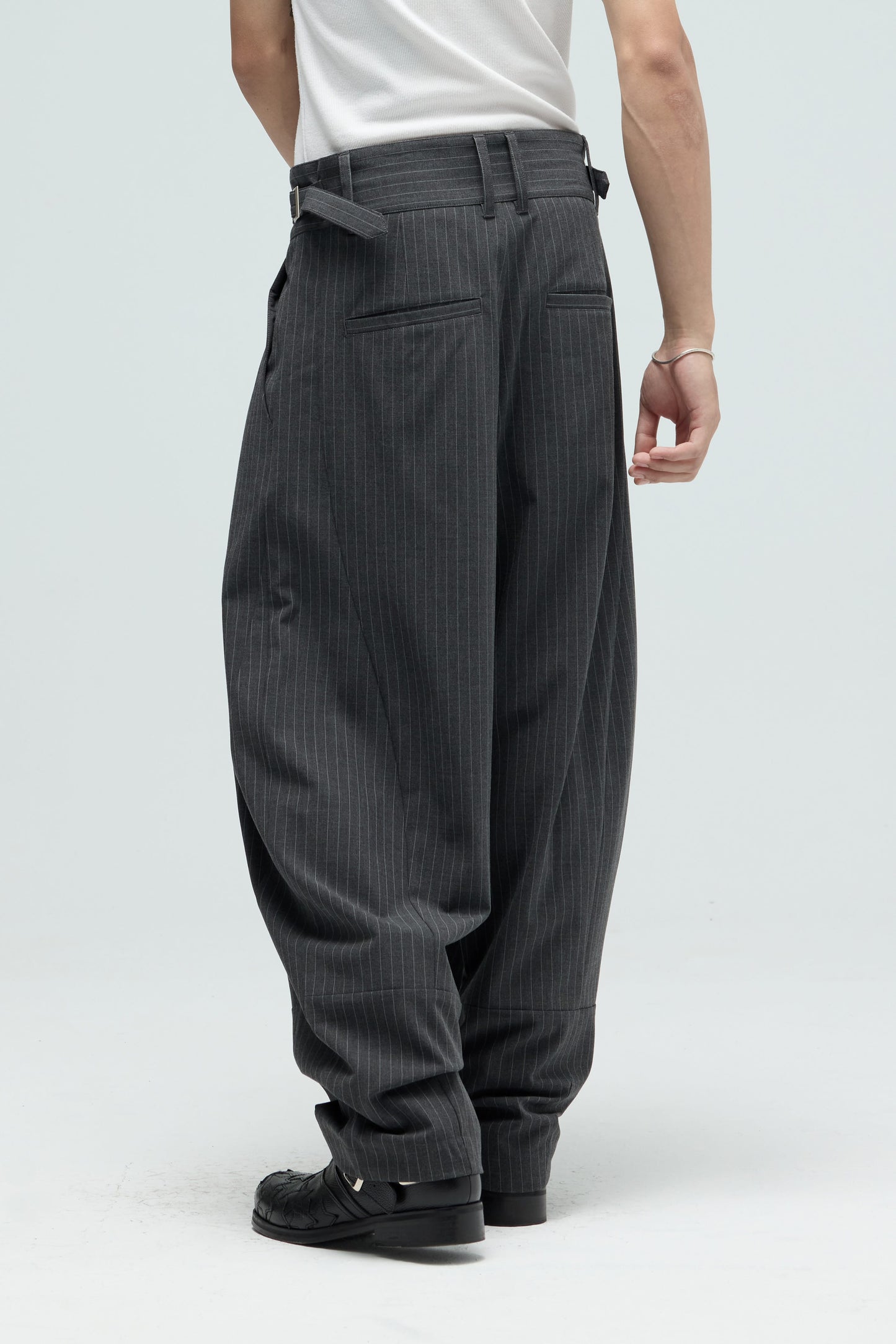 EQUALNEAR - Champion Wide Pants - Gray