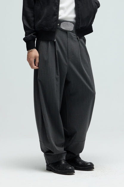 EQUALNEAR - Champion Wide Pants - Gray
