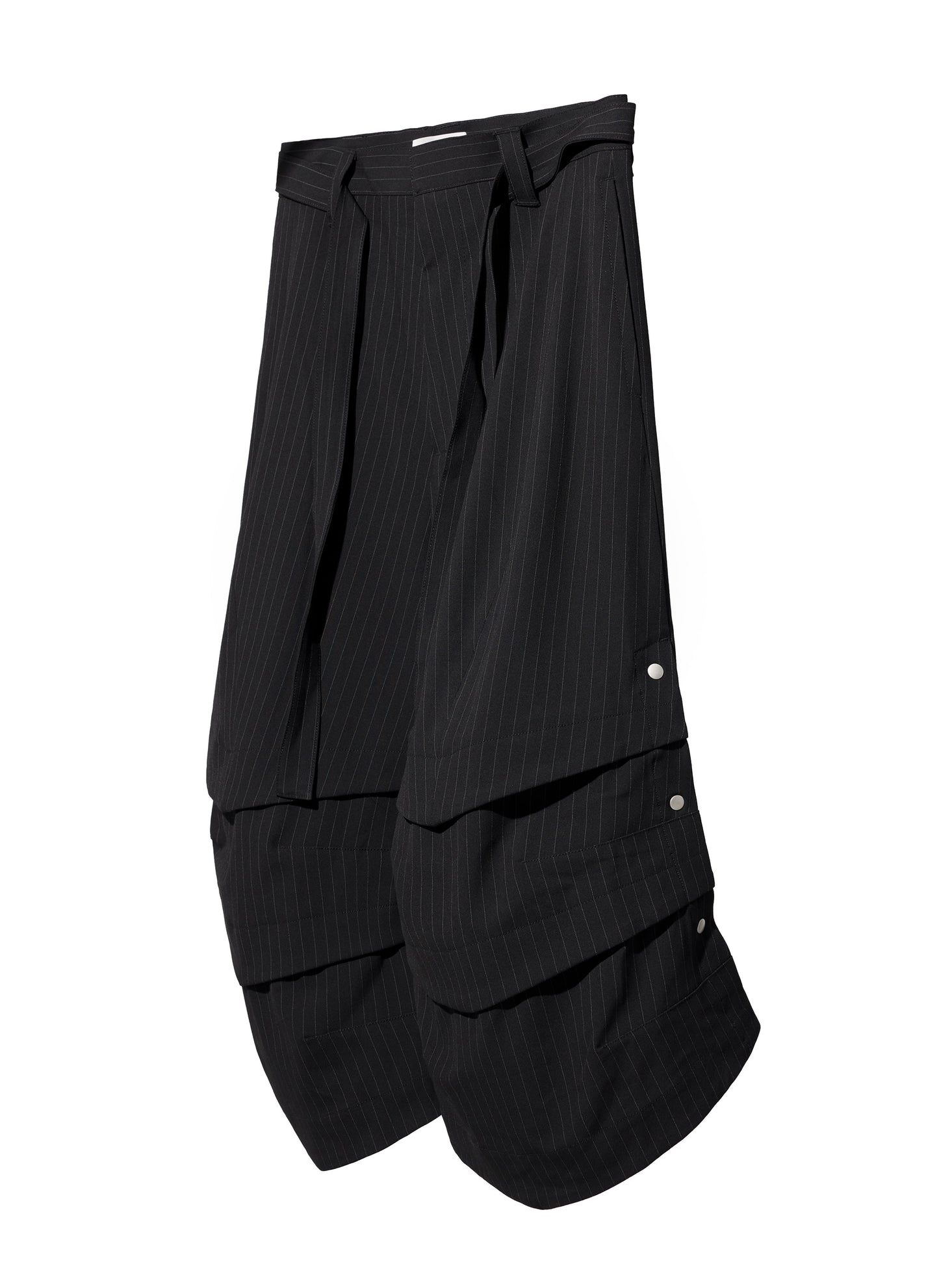 EQUALNEAR - Armor Jorts (Pinstripe Suiting) - Black