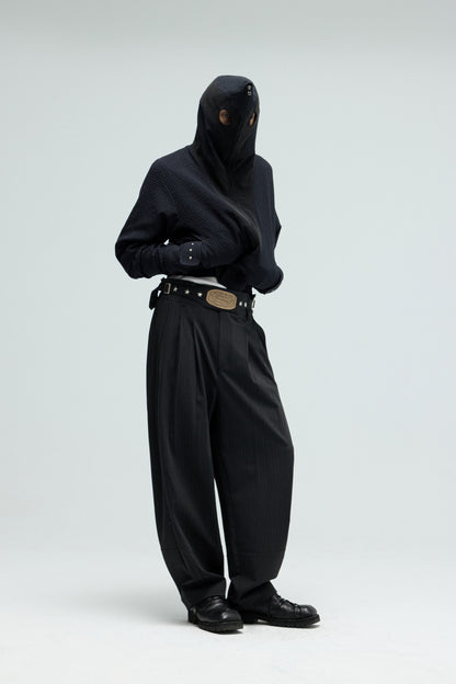 EQUALNEAR - Boxer Hoodie - Black