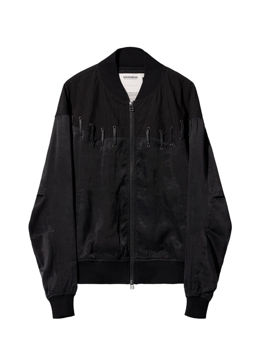 EQUALNEAR - Rodeo Bomber Jacket - Black