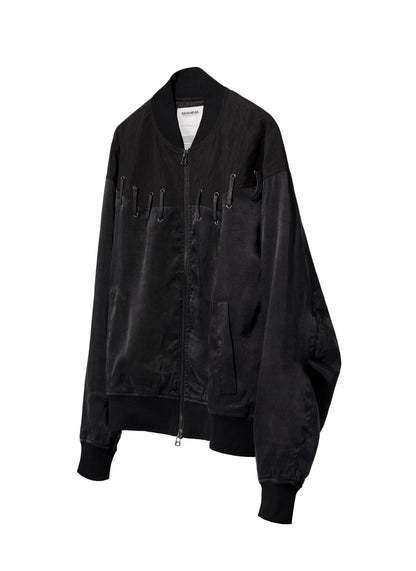 EQUALNEAR - Rodeo Bomber Jacket - Black