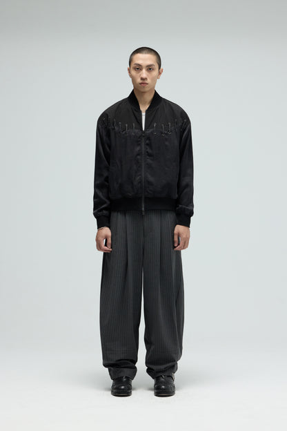 EQUALNEAR - Rodeo Bomber Jacket - Black