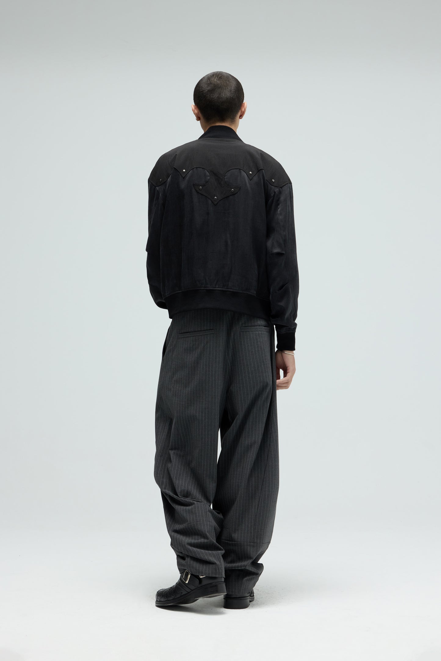 EQUALNEAR - Rodeo Bomber Jacket - Black