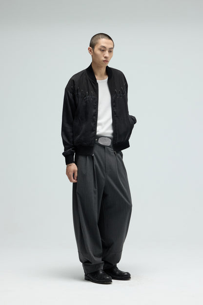 EQUALNEAR - Rodeo Bomber Jacket - Black