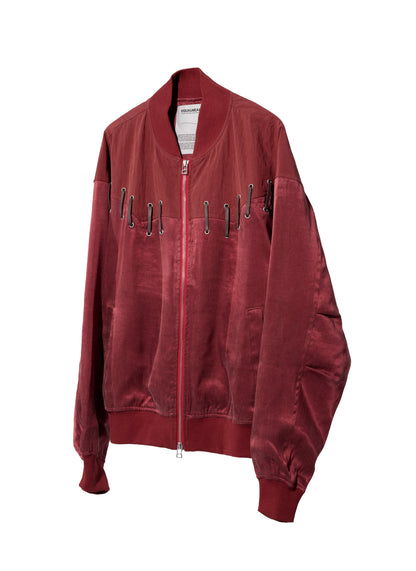 EQUALNEAR - Rodeo Bomber Jacket - Red