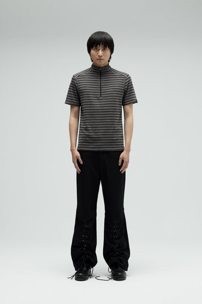 EQUALNEAR - Fight Club Zip Top - Black