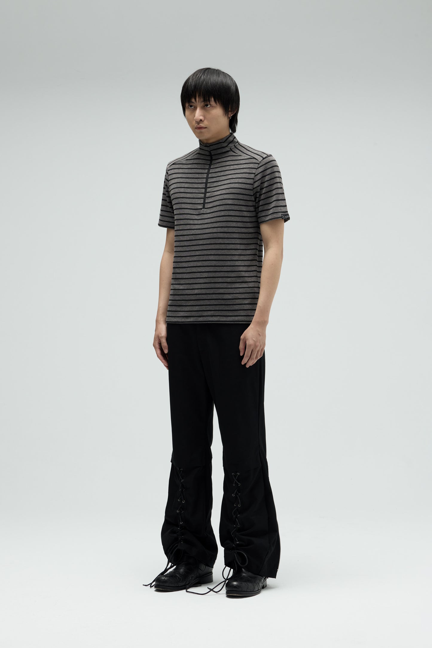 EQUALNEAR - Fight Club Zip Top - Black