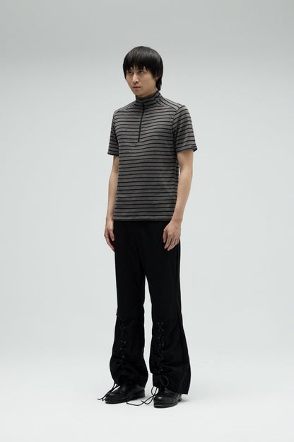 EQUALNEAR - Fight Club Zip Top - Black