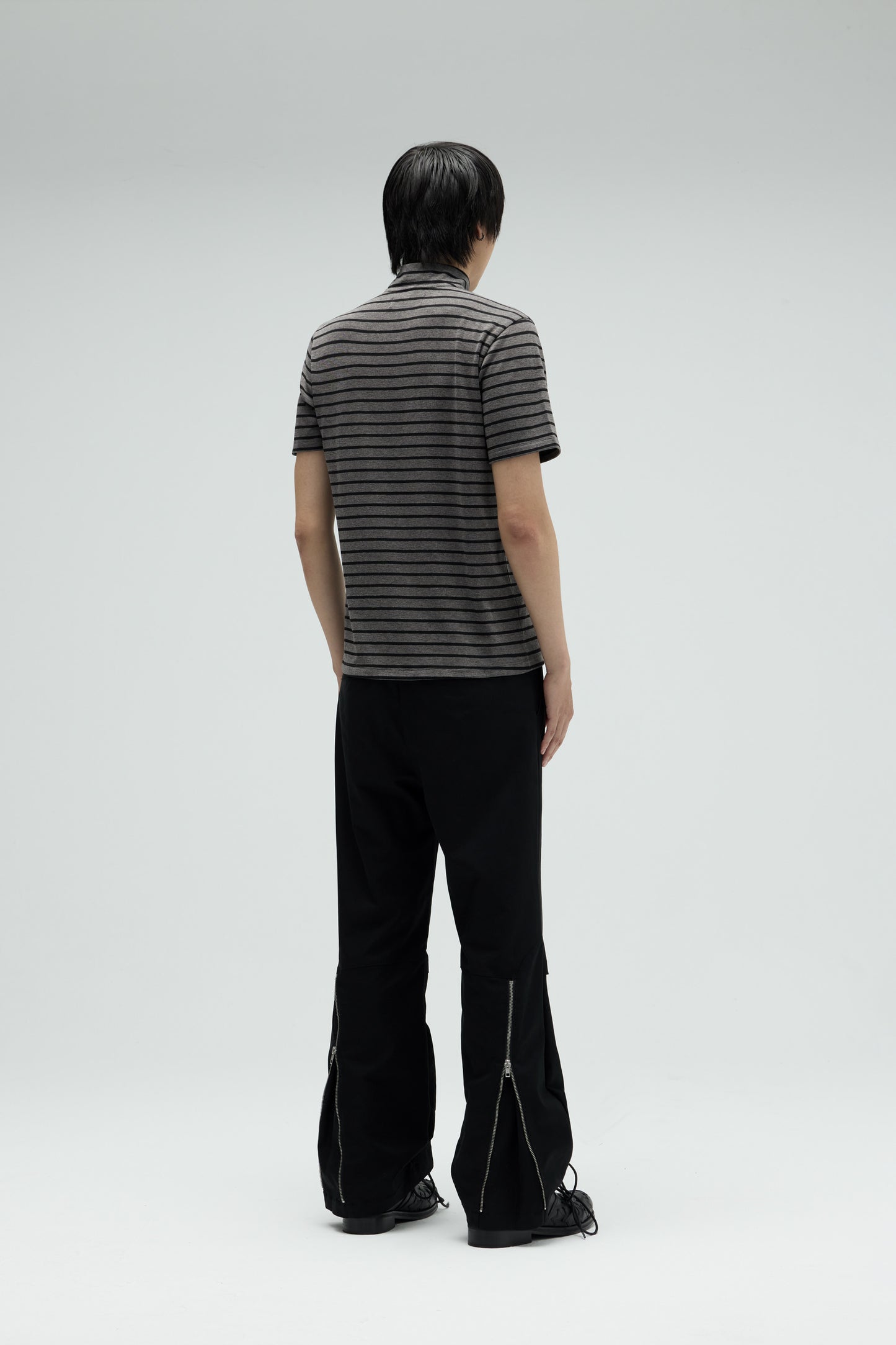 EQUALNEAR - Fight Club Zip Top - Black