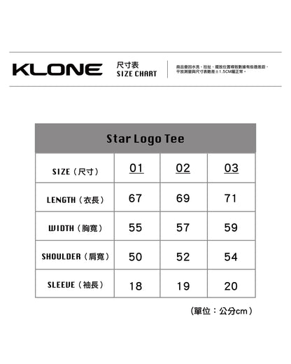 KLONE DESIGN - Star Logo Tee - Black