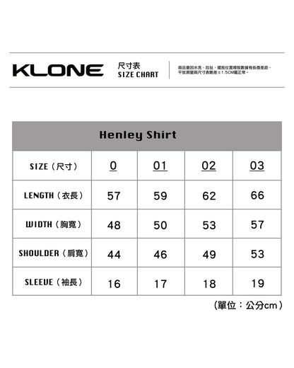 KLONE DESIGN - Henley Shirt – Black