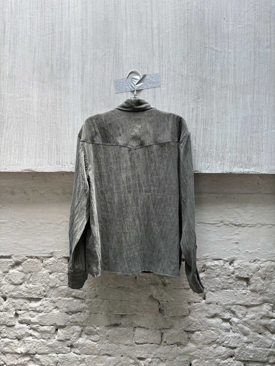 SILVER NINE - Frayed Relaxed Double-Pocket Shirt - Dark Green