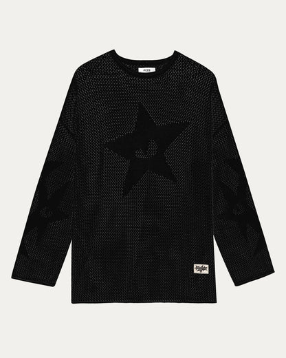PCES - Star Sweater - Black