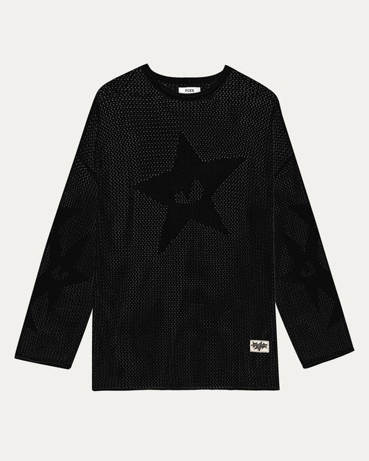 PCES - Star Sweater - Black