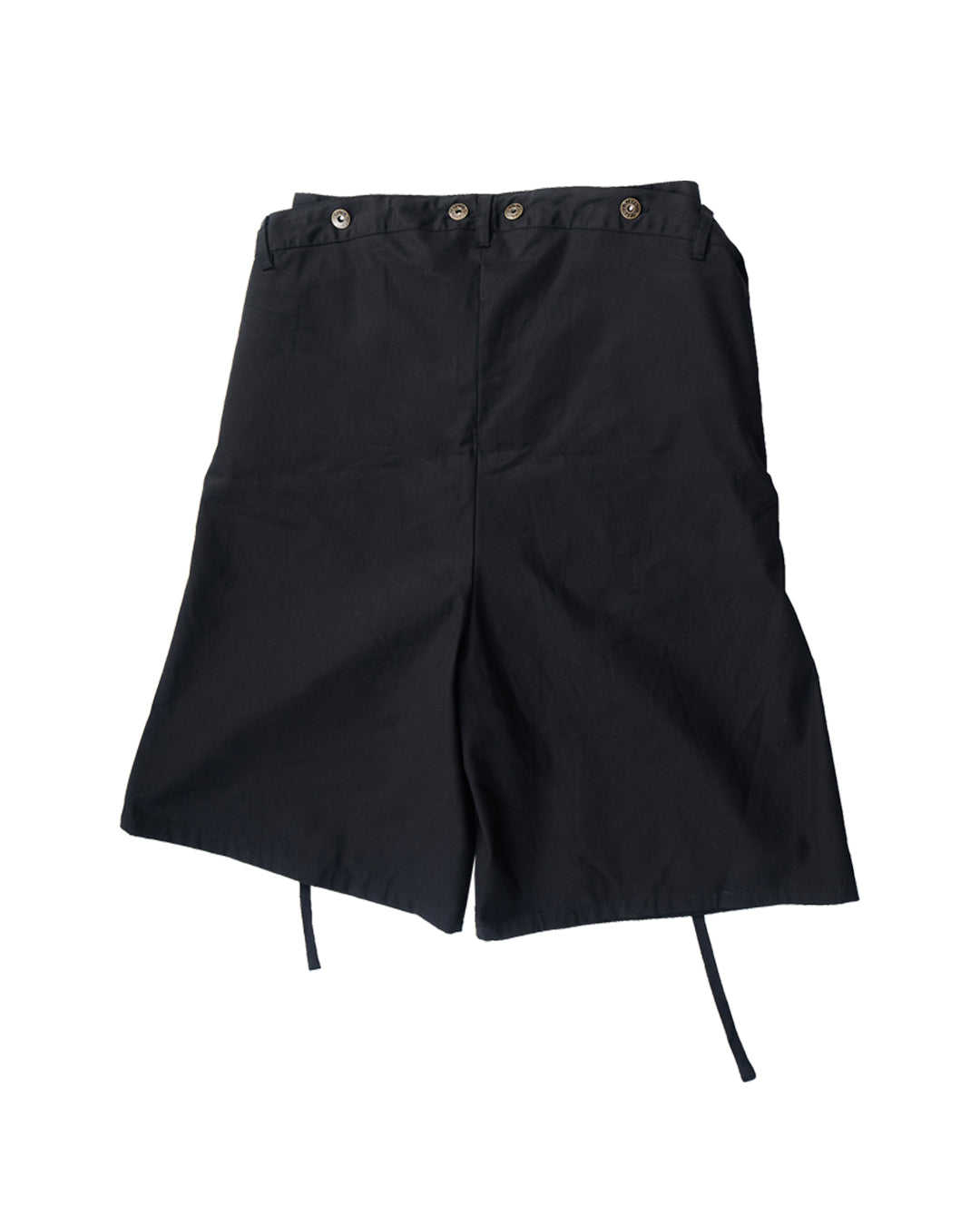 ENCLAVE - TWILL LOOSE-FIT “DROP-TROU” SHORTS - Black