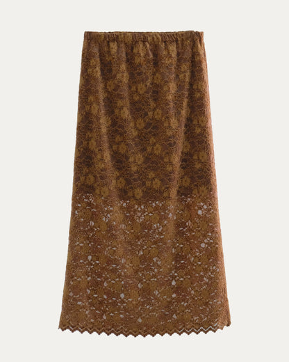 PCES - Velvet Lace Maxi Skirt