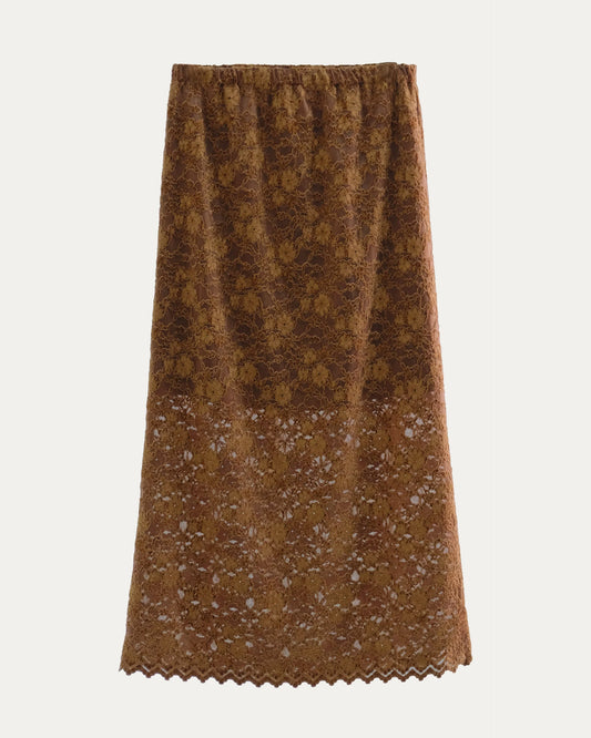 PCES - Velvet Lace Maxi Skirt