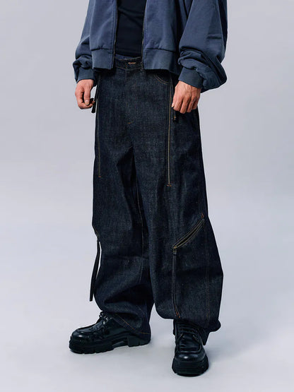 ENCLAVE - BARREL LEG “REBAR” PANTS - Denim