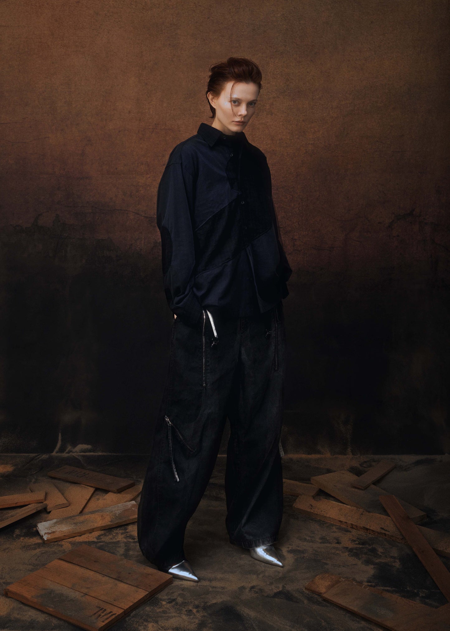 ENCLAVE - BARREL LEG “REBAR” PANTS - Denim