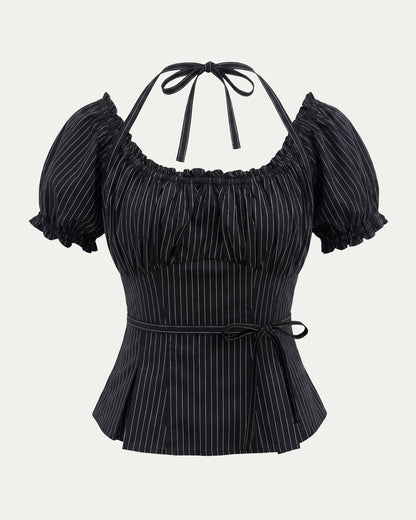 PCES - Fan-laced Ruffle Top