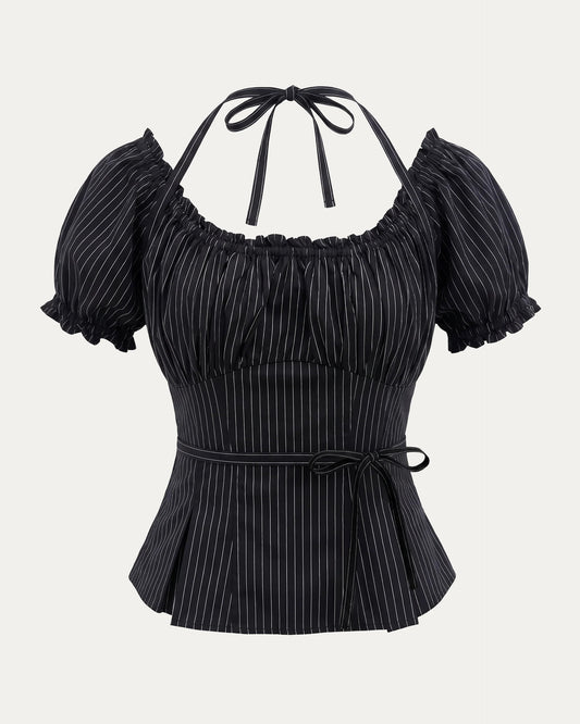 PCES - Fan-laced Ruffle Top